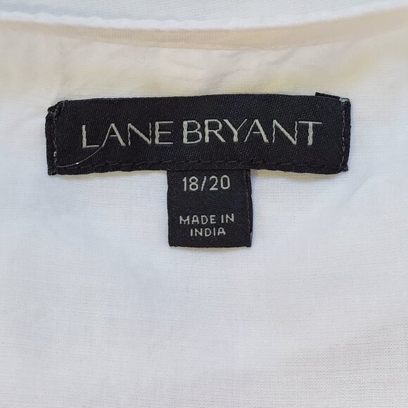 Lane Bryant Embroidered Wedge Drama Top 18/20 - Picture 7 of 12